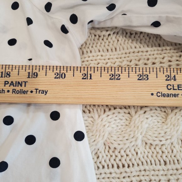 Tommy Hilfiger Polka Dot Top - Black and White - Long Sleeve - Lightweight71923 - Picture 11 of 11